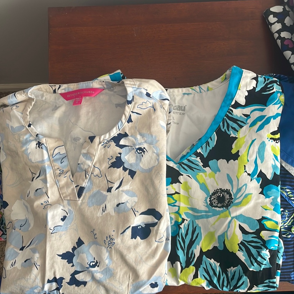 Lightly worn scrub tops